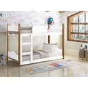 Ver imagem 5 de Beliche Infantil Ayla com Colchões MDF-MDP Branco Gabrielli Móveis