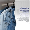Ver imagem 2 de Closet com Cômoda Lisboa Marbela 10 Gavetas MDP 150cm Preto