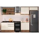 Ver imagem 1 de Kit Cozinha Modulada 6 Peças Versalis (2 Aéreos + 1 Nicho + 2 Balcões + 1 Complemento) C6p196
