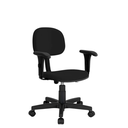 Ver imagem 1 de Cadeira Giratória Secretária com Braço Regulável