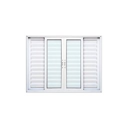 Veneziana 6 Folhas Branco 100x200 Linha 25 - 1