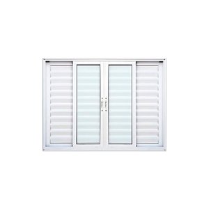 Veneziana 6 Folhas Branco 100x200 Linha 25