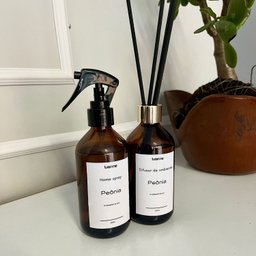 Kit Home Spray e Difusor de Ambientes Peônia Vidro 200ml - 2