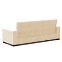 Ver imagem 5 de Sofá Cama 02 Lugares Lisboa Suede Pés de Madeira Cor Bege