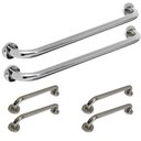 Ver imagem 1 de Kit 4 Barras de Apoio 40 e 60cm Alça Sup Deficiente Lorben