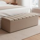 Ver imagem 2 de Recamier Calcadeira Bau 160 Cm Dalia Linho Bege Artte