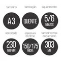 Ver imagem 3 de Plastificadora Aurora 350W LM3233H1 Cinza - 127V