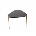 Ver imagem 3 de Mesa de Centro Orgânica 58,5cm Pé Metal Móvel na Caixa