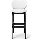 Ver imagem 6 de Kit 04 Banquetas Alta Para Cozinha Madeira Fixa Betta L02 Preto Facto Branco - Lyam Decor
