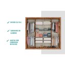 Ver imagem 3 de Guarda Roupa 8 Portas e 4 Gavetas c/ Espelho Héster Freijo - Carraro