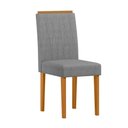Ver imagem 6 de Conjunto Sala de Jantar Mesa Serena 160x90 6 Cadeiras Ana Ype/offwhite/bouclé Cinza