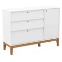 Ver imagem 4 de Berço Americano e Cômoda Sapateira Unique Branco Soft Eco Wood com Colchão Ortobom - Matic