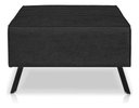 Ver imagem 5 de Poltrona Nathy Confortável com Puff para Sala ou Quarto Boucle Preto Bz Home Decor