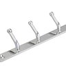 Cabide Cromado Com 3 Ganchos Em Metal Fixo Para Banheiro - 2