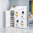 Ver imagem 4 de Armario Infantil Sapateira Guarda Roupa Modular 12 Portas Organizador Brinquedos 25 Prateleiras