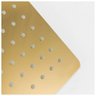 Ducha Chuveiro Teto Inox Dourado 20x20 Slim Quadrado Suporte Banho Piscina Banheiro Area Externa - 3