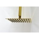 Ver imagem 6 de Ducha Chuveiro Teto Inox Dourado 20x20 Slim Quadrado Suporte Banho Piscina Banheiro Area Externa