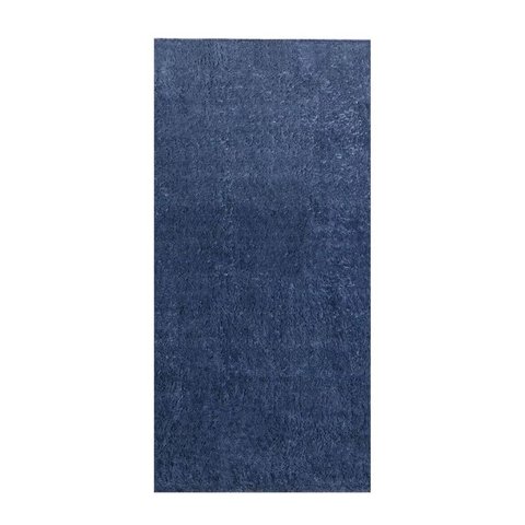 Tapete Beira de Cama 66x120 Oasis Shaggy Azul Jeans