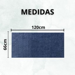 Tapete Beira de Cama 66x120 Oasis Shaggy Azul Jeans - 4