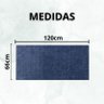 Tapete Beira de Cama 66x120 Oasis Shaggy Azul Jeans - 4