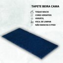 Ver imagem 3 de Tapete Beira de Cama 66x120 Oasis Shaggy Azul Jeans