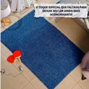 Ver imagem 2 de Tapete Beira de Cama 66x120 Oasis Shaggy Azul Jeans