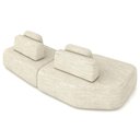 Ver imagem 6 de Sofá Ilha Modular para Sala Living Orgânico 305cm Angra K01 Linho Champanhe - Lyam Decor