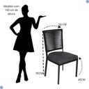 Ver imagem 3 de Kit de 2 Cadeiras Alumínio Corda Sintetica Cor Fendi