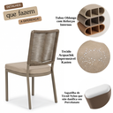 Ver imagem 5 de Kit 2 Cadeiras Fendi em Alumínio com Corda Sintética para Mesa Cozinha Sala de Jantar