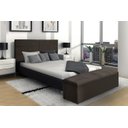 Ver imagem 2 de Kit Cabeceira e Calçadeira Raissa 120 cm Suede Marrom