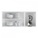 Ver imagem 2 de Armário Aéreo Cozinha em Aço Mirage New 3 Portas 1 Prateleira Branco - Telasul