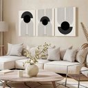 Ver imagem 3 de Kit 3 Quadro Decorativo Moderno Casa Luxo Sala Boho Qualidade Premium 40x28cm