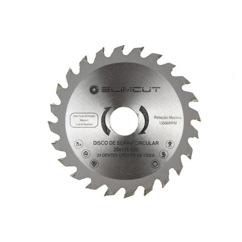 Kit com 10 Discos de Corte Polido 4 3/8 24 Dentes Slim Cut