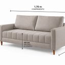 Ver imagem 3 de Sofa Linving 170cm Minimalista Ciello