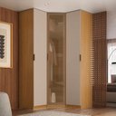 Ver imagem 1 de Guarda Roupa de Canto Obliquo Reflecta 3 Portas Mdf Altezza