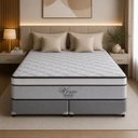 Ver imagem 1 de Colchão Queen Life Visco Molas Ensacadas Espuma D45 158x198x33cm Cinza