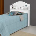 Ver imagem 1 de Cabeceira Evelyn Solteiro Branco - Carmolar