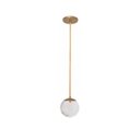 Ver imagem 6 de Kit 2 Pendente Dourado Quarto Cabeceira de Cama Bancada +Led Arevo Iluminação Jabuticaba VIDRO TRANS