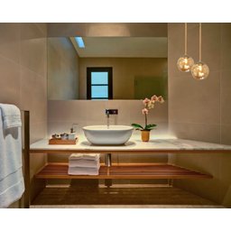 Kit 2 Pendente Dourado Quarto Cabeceira de Cama Bancada +Led Arevo Iluminação Jabuticaba VIDRO TRANS - 4