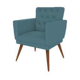 Kit 2 Poltronas Nina com Capitone - Azul Turqueza - 4