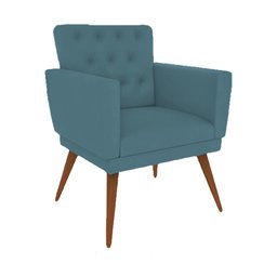 Kit 2 Poltronas Nina com Capitone - Azul Turqueza - 2