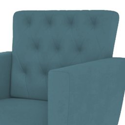 Kit 2 Poltronas Nina com Capitone - Azul Turqueza - 3