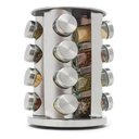 Ver imagem 1 de Porta Condimentos Giratório Aço Inox 16 Potes para Especiarias