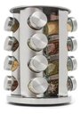 Ver imagem 1 de Porta Condimentos Giratório Aço Inox 16 Potes para Especiarias