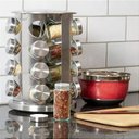 Ver imagem 2 de Porta Condimentos Giratório Aço Inox 16 Potes para Especiarias