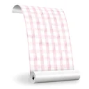 Ver imagem 5 de Papel de Parede Adesivo Xadrez Rosa Lavável Fosco 10m