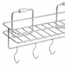 Ver imagem 3 de Porta Condimentos Inox de Parede Suporte Temperos 5 Ganchos Flat para Cozinha