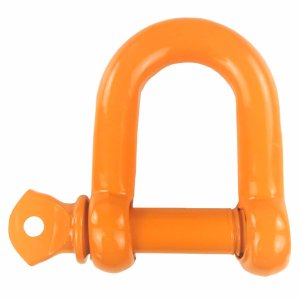 Manilha 3/4 Reta Budin Pino Roscado Reboque , Elevação de Carga, Amarração - Laranja