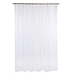 2 Cortina Box Banheiro Pvc Transparente Antimofo Ilhós 2,00m