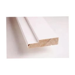 Kit Porta de Madeira Lado Esquerdo 210x80cm Branco Allo Esquadrias - 3